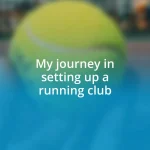 My journey in setting up a running club